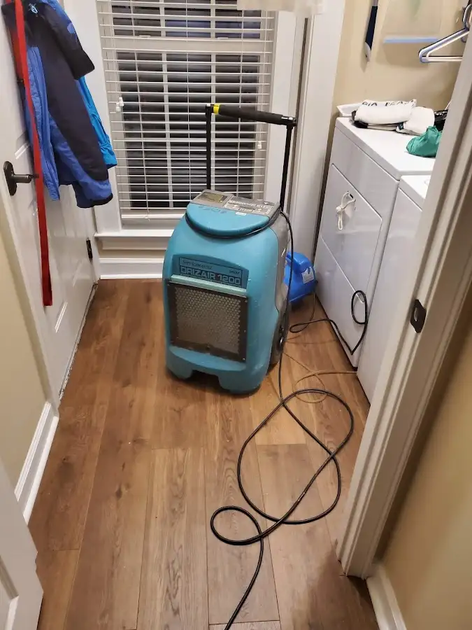 Commercial dehumidifier deployed for Flood Damage Cleanup in Mill Valley
