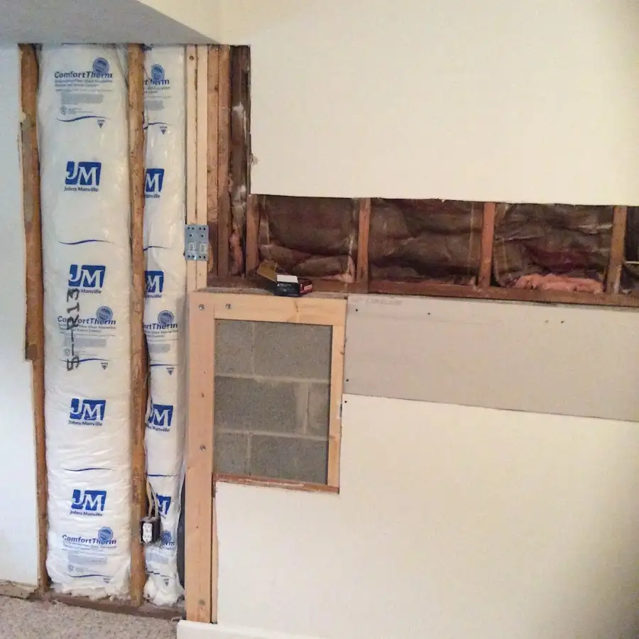 Wall insulation replacement during Contents Cleaning & Restoration in Mill Valley